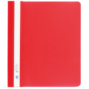 Швидкозшивач пластиковий з прозорим верхом А5 Buromax червоний (ВМ.3312)