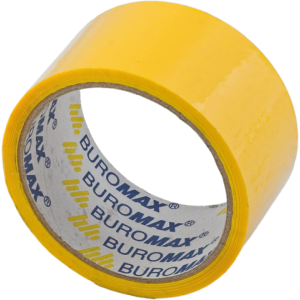 Скотч упаковочный цветной 48 мм х 35 м BuroMax (желтый) (BM.7007-08)