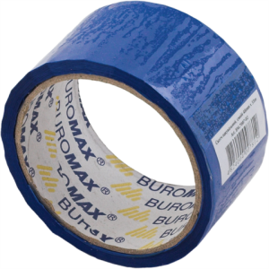 Скотч упаковочный цветной 48 мм х 35 м BuroMax (синий) (BM.7007-02)