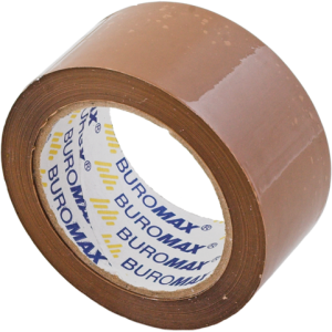 Скотч пакувальний 48 мм х 90 м х 45 мкм BuroMax (коричневий) (ВМ.7025-01)