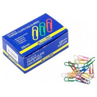 Скрепки канцелярские цветные 28 мм BuroMax 100 шт/уп (BM.5015)