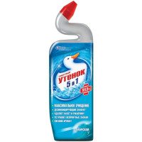 Засіб для чищення сантехніки, 500 мл Туалетне каченя 5 в1 (морська свіжість)