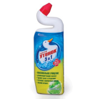 Средство для чистки сантехники, 500 мл Туалетный утенок 5в1 (цитрусовая свежесть)