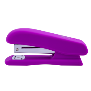 Степлер пластиковий на 20 арк BuroMax RUBBER TOUCH фіолет (скоби №24/6,26/6) (BM.4202-07)