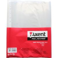 Файл глянцевий A4+ 40 мкм Axent вертикальний європерфорація (100 шт) (2004-00-A)