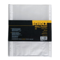 Файл матовый A4 40 мкм Scholz 5010 вертик европерф (100 шт)