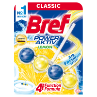 Туалетний блок для унітазу Bref Сила-Актив 4в1, 4 кульки (асорті) 50 гр