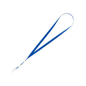 Шнурок для бейджа с клипом, синий Buromax (BM.5426-02)