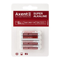 Батарейка AAA LR03 Axent Alkaline Super 5553 (мизинчик), (блистер 4 шт)