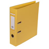 Регистратор 7 см А4 Buromax Elite 2стор покрыт, метал окант, желтый (BM.3001-08с)