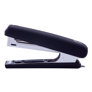 Степлер пластиковий на 12 арк BuroMax (скоби № 10) чорний (BM.4128-01)