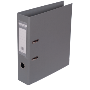 Регистратор 7 см А4 Buromax Elite 2стор покрыт, метал окант, серый (BM.3001-09с)