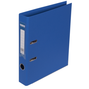 Регистратор 5 см А4 Buromax Elite 2стор покрыт, метал окант, синий (BM.3002-02c)