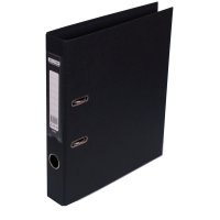 Регистратор 5 см А4 Buromax Elite 2стор покрыт, метал окант, черный (BM.3002-01)