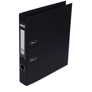 Регистратор 5 см А4 Buromax Elite 2стор покрыт, метал окант, черный (BM.3002-01)