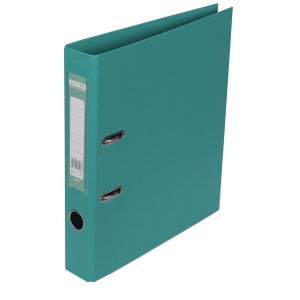 Регистратор 5 см А4 Buromax Elite 2стор покрыт, метал окант, бирюзовый (BM.3002-06c)