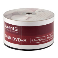Диск DVD+R 50 шт Bulk Axent, 4.7 GB/120 min 16x (8108-A)