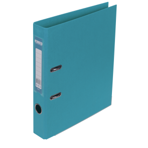 Регистратор 5 см А4 Buromax Elite 2стор покрыт, метал окант, голубой (BM.3002-14c)