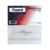 Бейдж на заколке Axent, 70 х 40 мм, (4507-07-A)