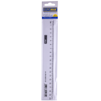 Лінійка пластикова 20 см BuroMax прозора (BM.5826-20)