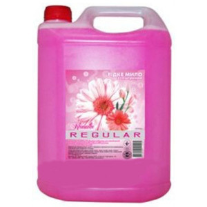 Мыло жидкое 5000 мл Regular (Цветы лета) розовое (с глицерином)