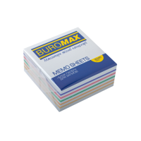 Папір для записів кольорова проклеєна, 90 х 90 х 40 мм Buromax Веселка (BM.2244)