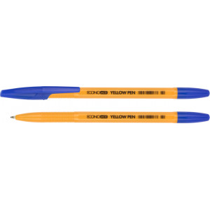 Ручка кулькова  Economix Yellow Pen синя (E10187-02)