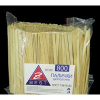 Палички для розмішування напоїв дерев\' яні 14 см Z-BEST (800 шт) (12005)