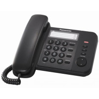 Телефон проводний PANASONIC KX-TS2352UAB (дротовий, кнопки Redial, Flash, Volume, чорний)