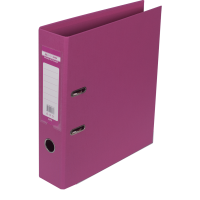 Регистратор 7 см А4 Buromax Elite 2стор покрыт, метал окант, розовый (BM.3001-10с)
