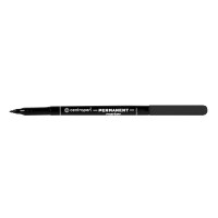 Маркер перманентний Centropen 2536 чорний 1 мм круглий наконечник трехгран
