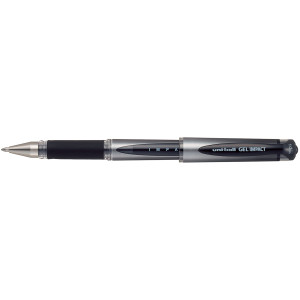 Ручка гелевая с грипом UNI Signo Gel Impact, 1,0 мм, черная (UM-153S.Black)