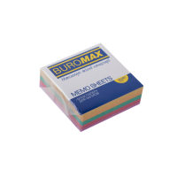 Папір для нотатків кольоровий не проклеєний Buromax "Декор", 80 х 80 х 30 мм (BM.2273)