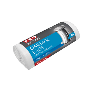 Мешки для мусора 20 л х 30 шт PRO Service 7 мкм белые