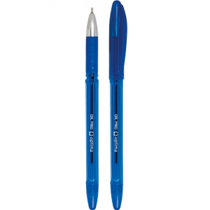Ручка масляна OPTIMA OIL PRO, з грипом, 0,5 мм, синя (O15616-02)