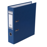 Реєстратор 7 см А4 Buromax Lux 1стор покритий, метал окант, темно-синя (BM.3011-03c)