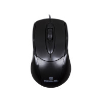 Миша REAL-EL RM-207, USB, black