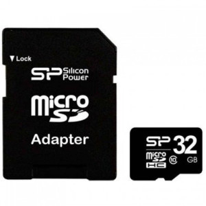 Карта памяти 32Gb microSDHC class 10 Silicon Power (SP032GBSTH010V10SP)