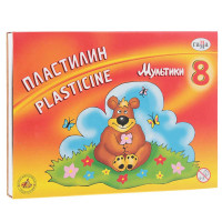 Пластилин 8 цв Гамма Мультики 160 гр (280016)