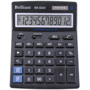 Калькулятор BRILLIANT BS-0222 12 разр 140 x 176 x 45 мм