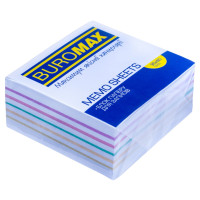 Папір для записів кольоровий непроклеєний Buromax "Веселка", 90 х 90 х 40 мм (BM.2245)