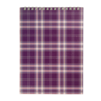 Блокнот А5 48 л клетка на спирали сверху обл. картон фиолетовый Buromax (BM.2470-07)