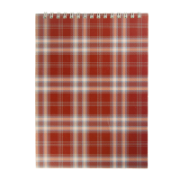 Блокнот А5 48 л клетка на спирали сверху обл. картон бордовый Buromax (BM.2470-13)