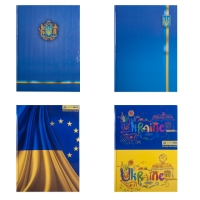Книга учета А4 96 л клетка обл тверд ламин Buromax Укр. символика, 60 г/м. кв. (BM.2400-38)