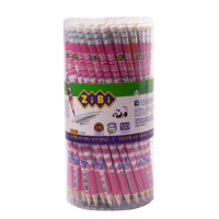Олівець графітовий з гумкою HB ZIBI FLOWERS туба (ZB.2300-5)