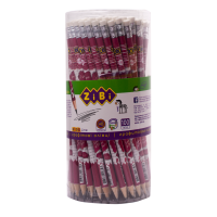 Олівець чорнографітний з гумкою HB ZIBI LOVE туба ZB.2301