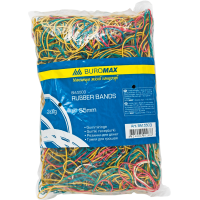 Резинки для денег BuroMax JOBMAX d/55 мм 200 гр ассорти (BM.5503)