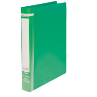 Папка 2 кільця пластик (A4) Buromax JOBMAX d-16 мм 25 мм зелений (BM.3161-04)