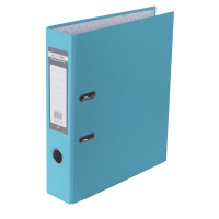Регистратор 7 см А4 Buromax Lux 1стор покрыт, метал окант, голубой (BM.3011-14c)