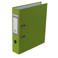 Регистратор 7 см А4 Buromax Lux 1стор покрыт, метал окант, салатовый (BM.3011-15c)